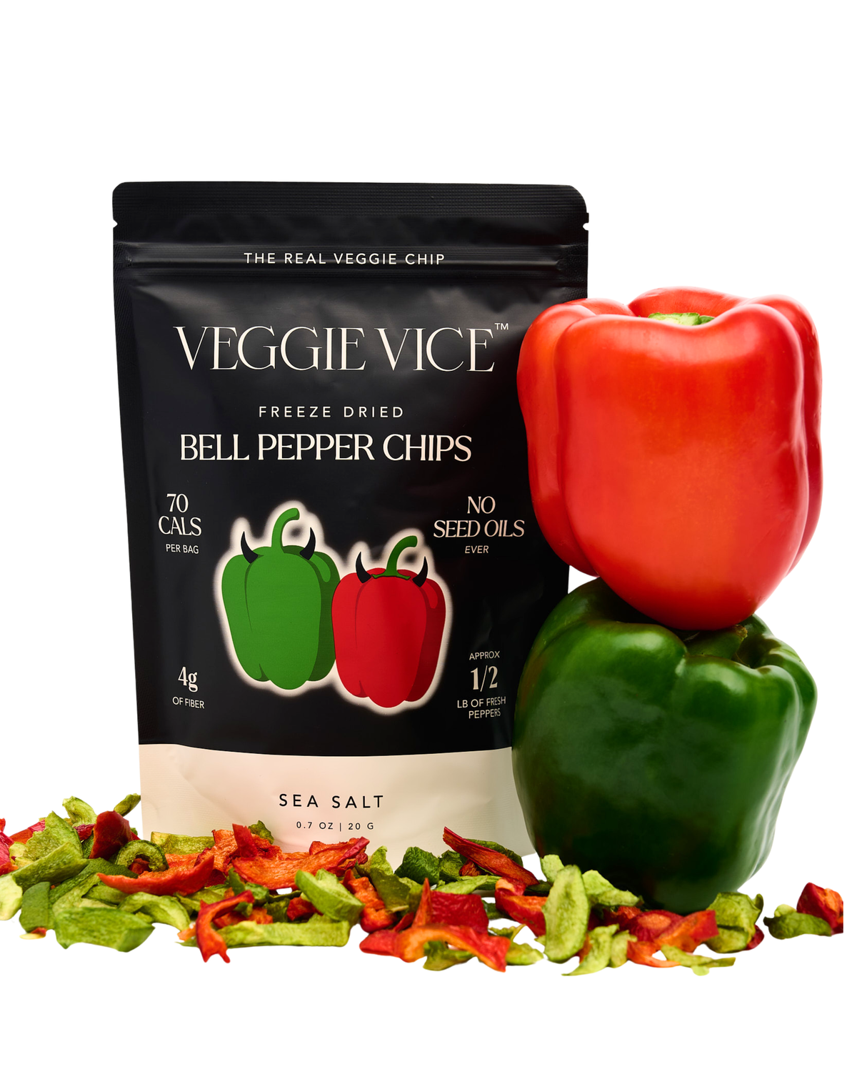 Bell Pepper Chips - Sea Salt - $6.99 / Bag